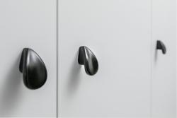 Zamak knob VENICE matt black