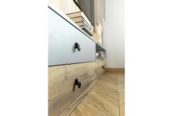 Zamak knob VENICE matt black