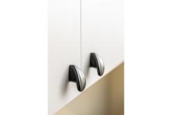 Zamak knob VENICE matt black