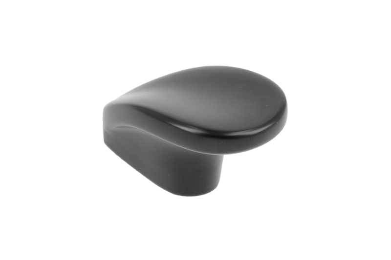 Zamak-knop VENICE matzwart - Set van 6