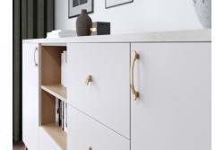 Zamak knob VENICE champagne