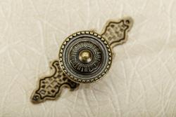 Zamak knob 1136 antique brass
