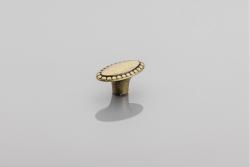 Zamak gomb 1148, antik sárgaréz - Készlet 17