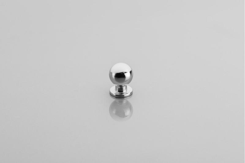Zamak-knop 1155 chroom - Set van 17