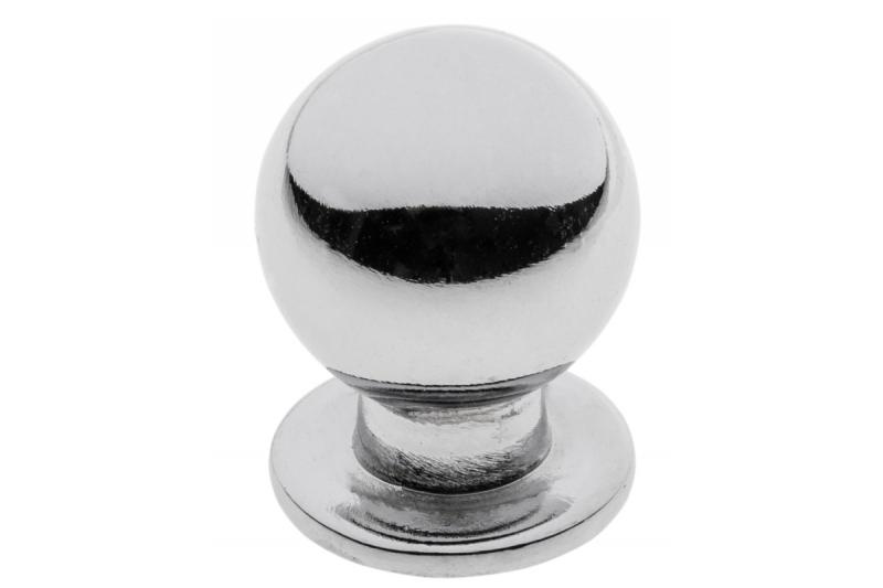 Zamak-knop 1155 chroom - Set van 17