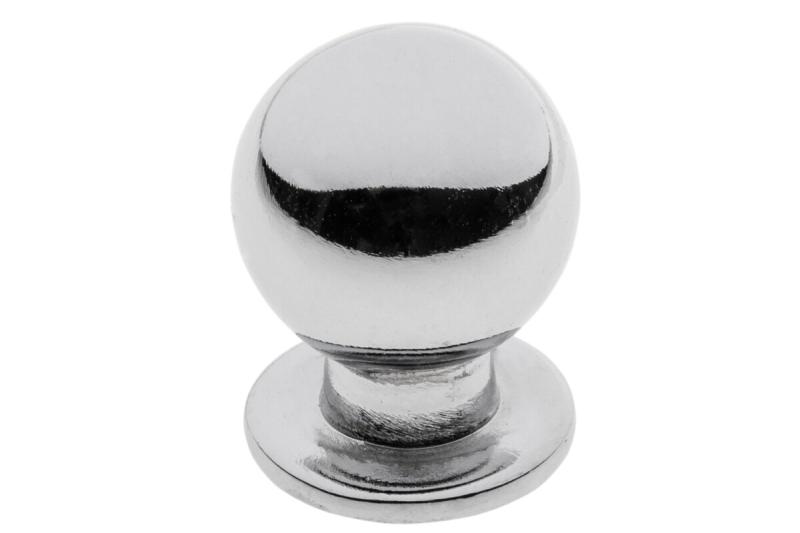 Zamak-knop 1155 chroom - Set van 17
