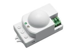 Microgolfbewegingssensor, SRC812, max. 1200 W, 220-240 V wisselstroom, 50/60 Hz, hoek 360°, bereik 1-8 m ± 1,5-3,5 m, IP20, met LED, opbouwmontage, witte behuizing 1208958713 - Set van 2