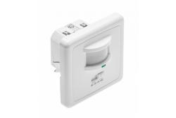 Bewegingsmelder CR-4 LED, min. 40 W, max. 500 W, AC 220-240 V, 50/60 Hz, hoek 160°, bereik 12 m ± 1-2,5 m, IP20, werkt met LED, inbouwmodel, witte behuizing 1208959130 - Set van 2