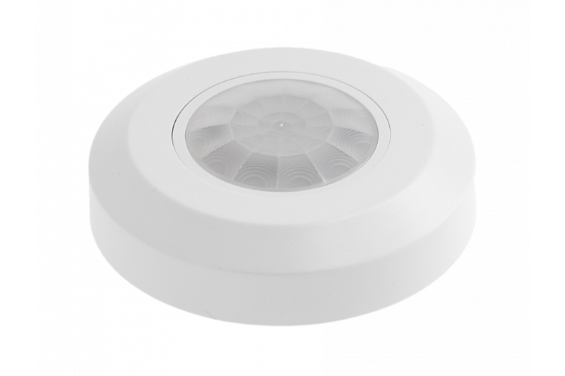 Bewegingssensor CR-8, max. 2000 W, 220-240 V wisselstroom, 50/60 Hz, 360°, max. 8 m, IP44, compatibel met LED 1208959135 - Set van 2