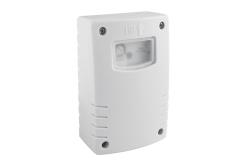Schemersensor CZ-2, max. 1500 W, AC 220-240 V, 50/60 Hz, 6 A, IP44, geschikt voor LED, opbouwmontage, witte behuizing 1208959141 - Set van 2