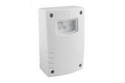 Schemersensor CZ-2, max. 1500 W, AC 220-240 V, 50/60 Hz, 6 A, IP44, geschikt voor LED, opbouwmontage, witte behuizing 1208959141 - Set van 2