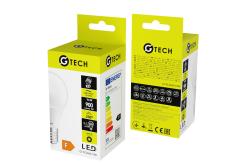 G-TECH LED-lichtbron, A-G, A60, SMD2835, 3000K, E27, 9,5W, AC220-240V, 200°, 900 lm, 83 mA 1208959215 - Set van 7