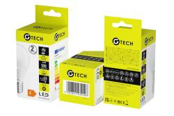G-TECH LED-lichtbron, A60, SMD2835, E27, 6 W, 470 lm, 52 mA, AC 220-240 V, 200°, 3000 K 1208959217 - Set van 10