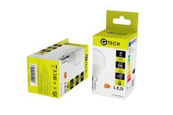 G-TECH LED-lichtbron, B45B, SMD2835, E14, 6 W, 470 lm, 52 mA, AC 220-240 V, 50-60 Hz, 160°, 3000 K 1208959236 - Set van 7