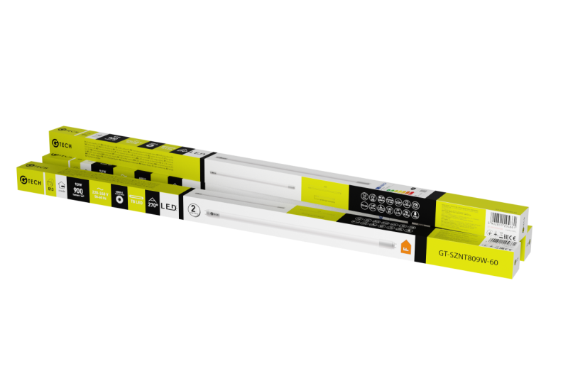 G-TECH LED-lamp T8-J 9 W, AC 220-240 V, 900 lm, 78 mA, 4000 K, 270°, 60 cm 1208959241 - Set van 5