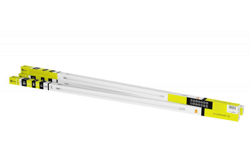 G-TECH LED-lamp T8-J 18 W, AC 220-240 V, 1800 lm, 157 mA, 4000 K, 270°, 120 cm 1208959243 - Set van 4