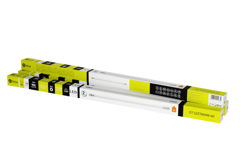 G-TECH LED-lamp T8-J 9 W, AC 220-240 V, 900 lm, 78 mA, 6400 K, 270°, 60 cm 1208959247 - Set van 5