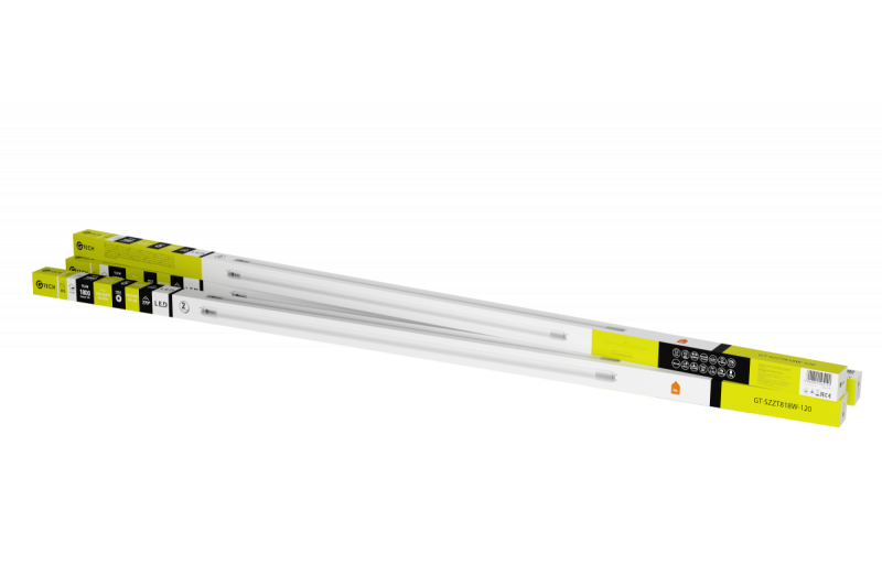 G-TECH LED-lamp T8-J 18 W, AC 220-240 V, 1800 lm, 157 mA, 6400 K, 270°, 120 cm 1208959249 - Set van 4