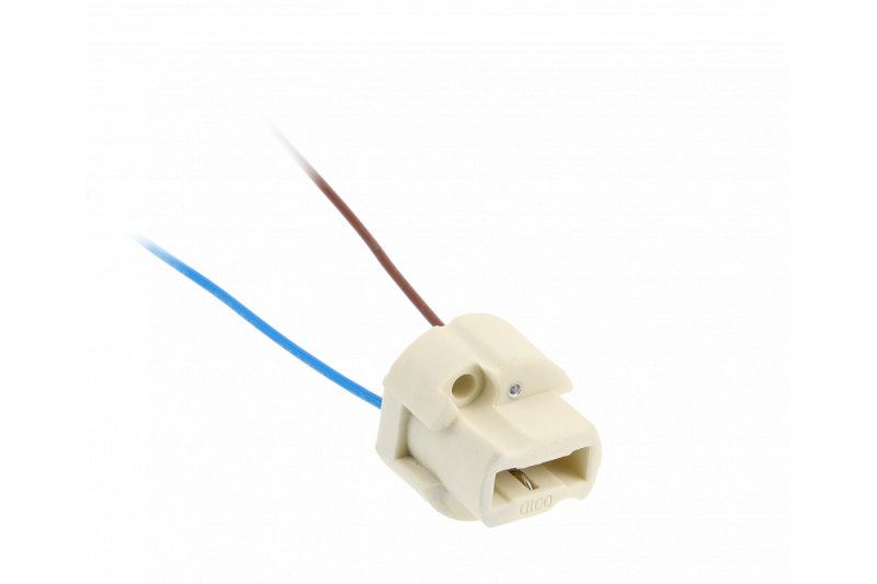 G9-fitting met kabel, AC 220-240 V, max. 100 W, 2 x 0,5 mm², 12 cm, wit 1208959284 - Set van 20