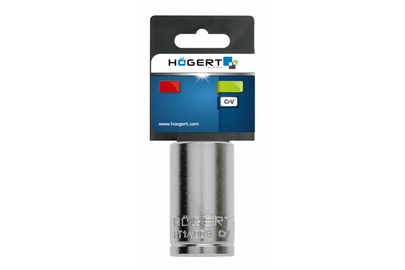 Hoegert Socket 1/4" zeshoek metrisch 8 mm CrV50BV30 DIN 3124 AS-aandrijving. 1208959352 - Set van 15