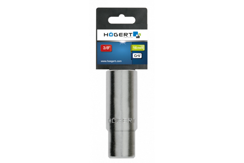 Hoegert Zeskantige dopsleutel voor bougies 3/8" 16 mm CrV 1208959458 - Set van 7