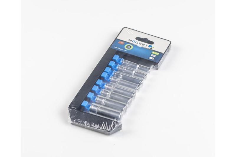 Hoegert 1/4" Diepe dopsleutelset 8 stuks 1208959464 - Set van 2