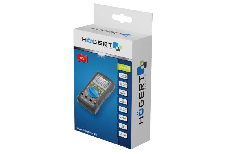 Hoegert Slimme multimeter Alles-in-één 1208959486 - Set van 2