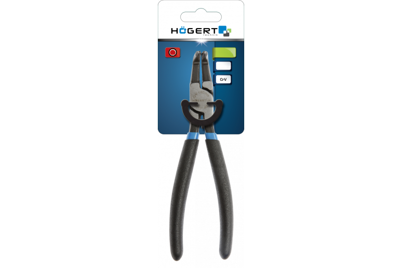 Hoegert Ring circlip tang (Seeger ring) intern gebogen. 1208959526 - Set van 2