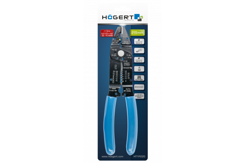 Hoegert Geïsoleerde draadstriptang 1208959566 - Set van 3