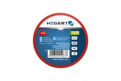 Hoegert Isolatietape 0,13 mm x 19 mm x 20 m rood 1208959568 - Set van 12
