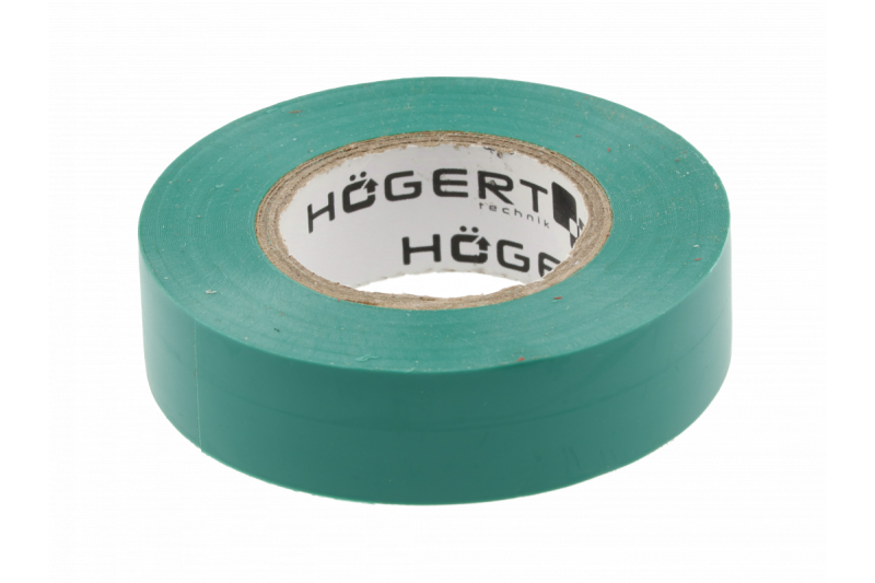 Hoegert Isolatietape 0,13 mm x 19 mm x 20 m groen 1208959570 - Set van 12