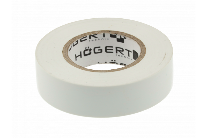 Hoegert Isolatietape 0,13 mm x 19 mm x 20 m wit 1208959571 - Set van 11