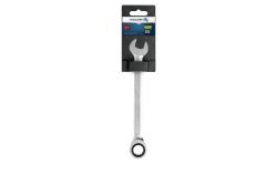 Hoegert Combinatieratelsteeksleutel van CrV-staal 17 mm 72T 1208959685 - Set van 2