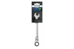 Hoegert Combinatieratelmoersleutel met flexibele kop, CrV staal, 15 mm, 72 tanden. 1208959701 - Set van 2