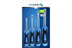 Hoegert 4-delige schroevendraaierset van S2-staal 1208959785 - Set van 2