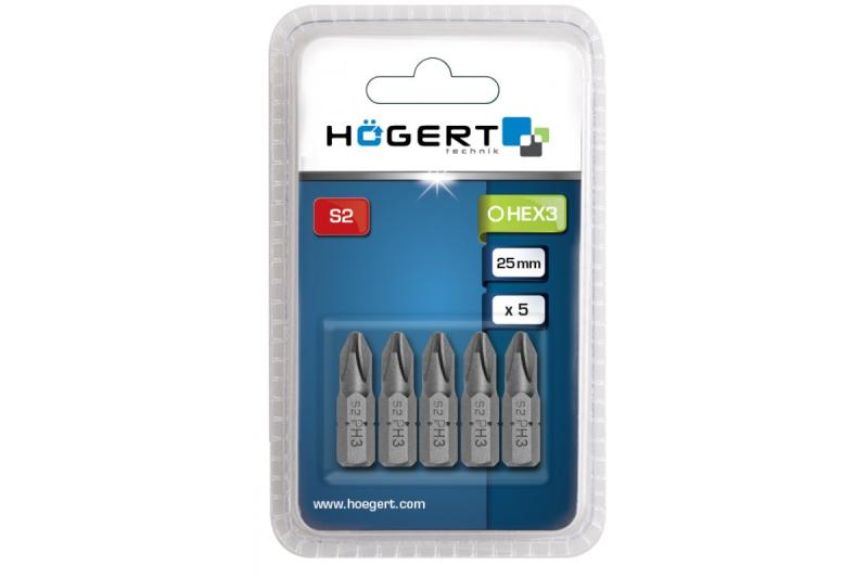 Hoegert Schroevendraaier bit PH3 25 mm 5 stuks 1208959851 - Set van 9