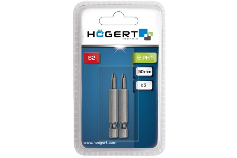 Hoegert Schroevendraaier bit PH3 50 mm 2 stuks 1208959857 - Set van 12