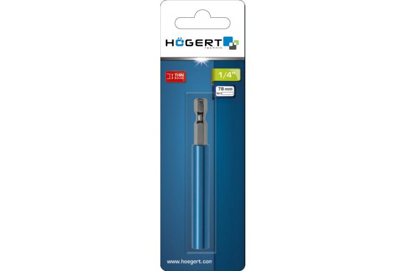 Hoegert Aluminium bit houder 78 mm 1208959911 - Set van 4