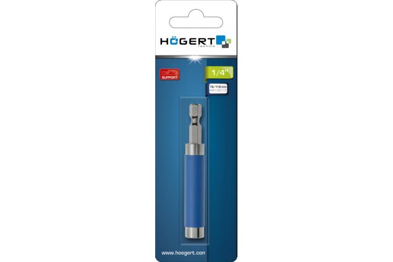Hoegert Aluminium bit houder 78 mm 1208959912 - Set van 5