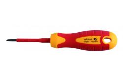 Hoegert Geïsoleerde schroevendraaier PH1 80 mm 1000 V S2 staal 1208960022 - Set van 5
