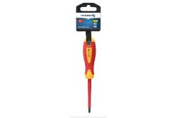 Hoegert Geïsoleerde schroevendraaier PZ0 60 mm 1000 V S2 staal 1208960024 - Set van 7