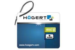 Hoegert Rubberen hamer met houten handvat, 450 g. 1208960231 - Set van 2