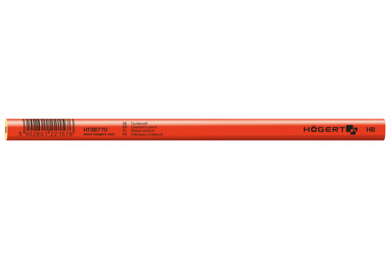 Hoegert Timmermanspotlood HB 250 mm 1208960313 - Set van 22