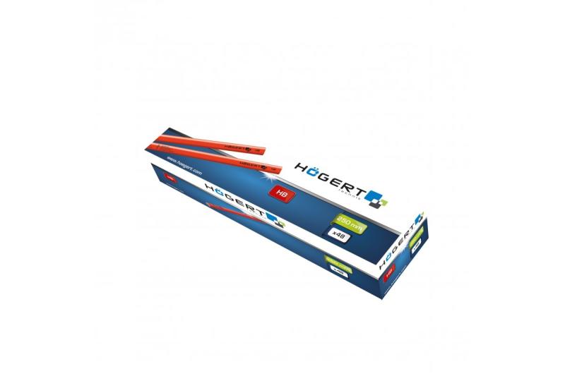 Hoegert Timmermanspotlood HB 250 mm 1208960313 - Set van 22