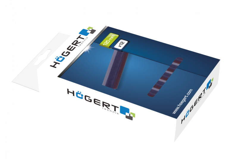 Hoegert Technisch krijt blauw 120 mm 12 stuks. 1208960317 - Set van 2