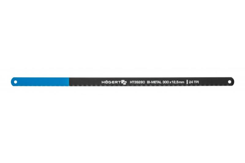 Hoegert Hacksawbladen 300 mm breedte 12,5 mm HSS-staal Bimetaal 24 TPI 2 stuks 1208960384 - Set van 3