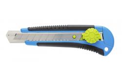 Hoegert Snap-off mes met een breedte van 18 mm en een schroefvergrendelingssysteem, inclusief drie SK5 stalen mesjes. 1208960398 - Set van 4