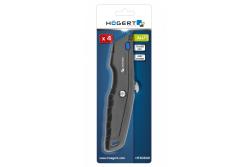 Hoegert Mes met trapeziumvormig lemmet 1 + 3 Alu 1208960418 - Set van 2