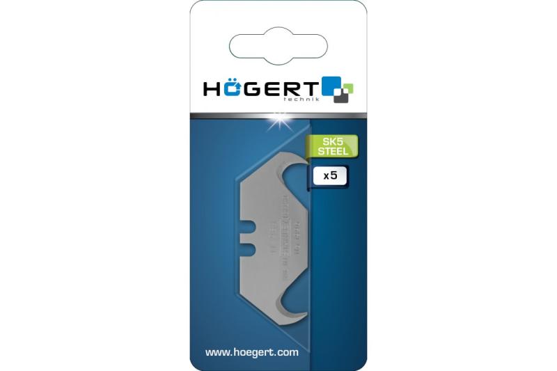 Hoegert Hulphaken messen 19 mm SK5 staal 1208960429 - Set van 5