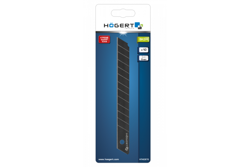 Hoegert Snap-off mes 9 mm SK2H 1208960431 - Set van 5